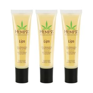 imageHempz Original Lip Balm 3Pack travel essential for dry cracked lips ultra hydrating gloss 44 oz