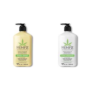 imageHempz Body Lotion  Sweet Pineapple and Honey Melon  Daily Moisturizing Cream  17oz ampamp Body Lotion  Fresh Coconut ampamp Watermelon Daily Moisturizing Cream