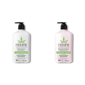 imageHempz Body Lotion Coconut Watermelon ampamp Grapefruit Raspberry Moisturizing Creams