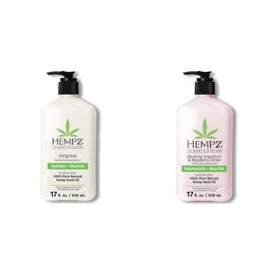 imageHempz Body Moisturizers Bundle  Original 17oz  Grapefruit ampamp Raspberry Crme Large