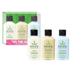 imageHempz Mini Lotion Gift Set Tis the Season 3 Pack Travel Size Body Moisturizer Limited Edition 225 oz each