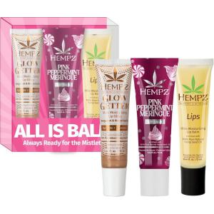 imageHempz All is Balm Kit 3 Pack Lip Balm Nourishing Lip Care Limited Edition Gloss 44 oz