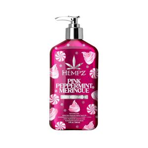 imageHempz NEW Pink Peppermint Meringue Body Moisturizer Body Lotion Fall and Winter Skin Care for Men ampamp Women Limited Edition 17 floz