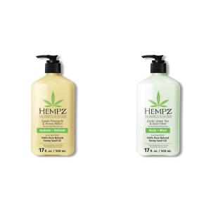 imageHempz Body Lotion  Sweet Pineapple and Honey Melon  Daily Moisturizing Cream  17oz ampamp Body Lotion  Green Tea ampamp Asian Pear Daily Moisturizing Cream Shea Butter Body Moisturizer