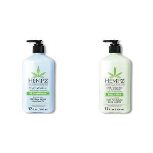 imageHempz Body Lotion  Triple Moisture  Grapefruit and Sparkling Peach  Daily Moisturizing Cream ampamp Body Lotion  Green Tea ampamp Asian Pear Daily Moisturizing Cream Shea Butter Body Moisturizer
