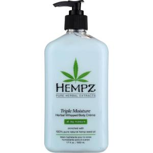imageHempz Body Moisturizer Triple Moisture 17 Ounce Pump 500ml Pack of 3