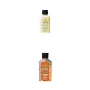 imageHempz Sweet Pineapple ampamp Honey Melon Moisturizing Skin Lotion NEW Mini Body Wash Sweet Pineapple ampamp Honey Melon Travel Size Shower Gel
