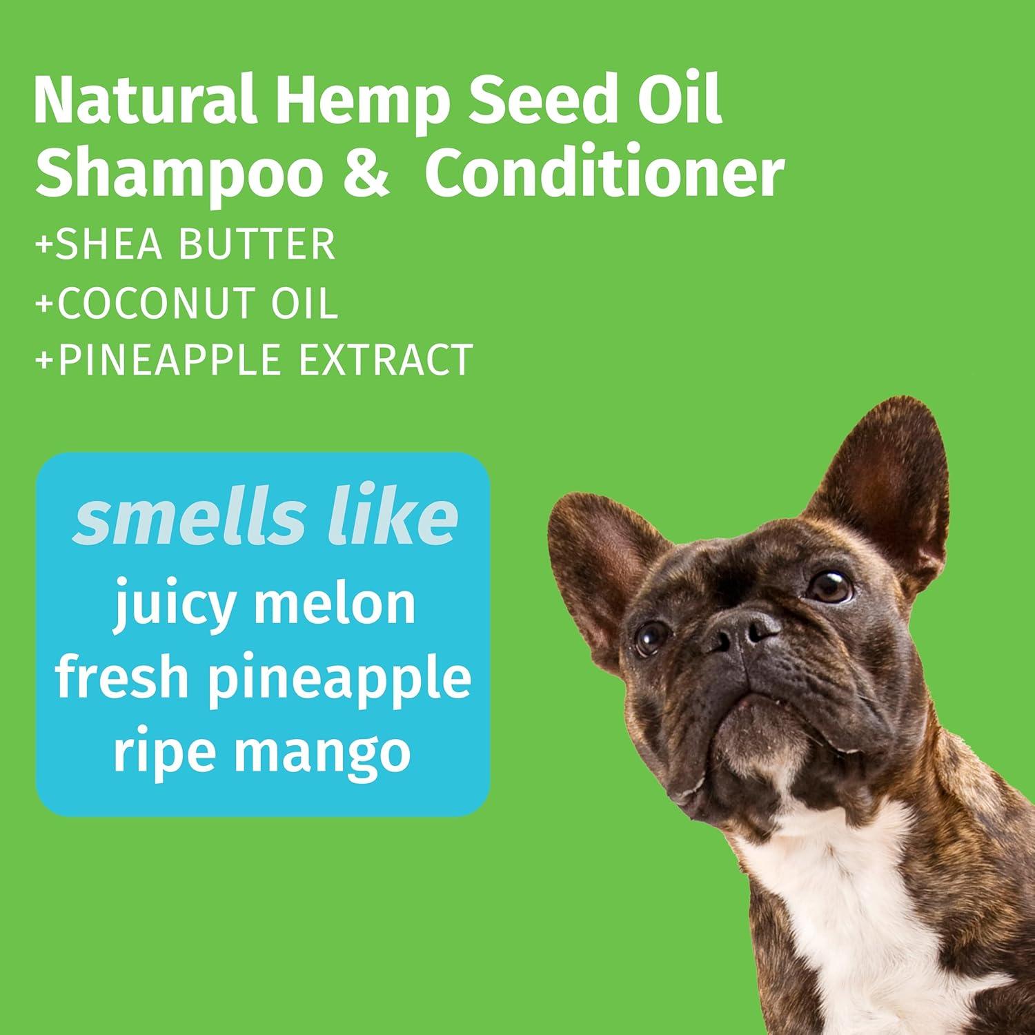 imageHempz Petz Dog Shampoo ampamp Conditioner Sweet Pineapple Honey Melon 2in1 Shampoo and Conditioner Cleans Conditions ampamp Moisturizes 17 fl OzSweet Pineapple  Honey Melon