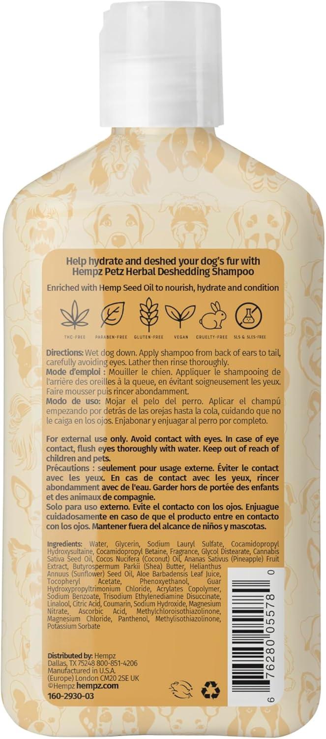 imageHempz Petz Sensitive Dog Shampoo Oatmeal Complex to Soothe Creamy Citrus Orange ampamp Red Raspberry Herbal Sensitive Shampoo 17 ozTropical Coconut