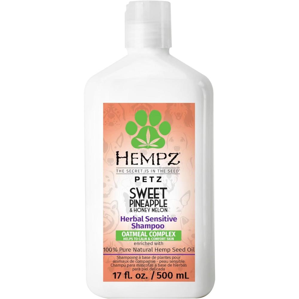 imageHempz Petz Sensitive Dog Shampoo Oatmeal Complex to Soothe Creamy Citrus Orange ampamp Red Raspberry Herbal Sensitive Shampoo 17 ozSweet Pineapple  Honey Melon