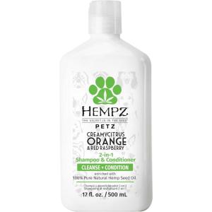imageHempz Petz Dog Shampoo ampamp Conditioner Sweet Pineapple Honey Melon 2in1 Shampoo and Conditioner Cleans Conditions ampamp Moisturizes 17 fl OzCitrus and Raspberry
