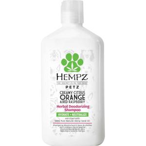 imageHempz Petz Sensitive Dog Shampoo Oatmeal Complex to Soothe Creamy Citrus Orange ampamp Red Raspberry Herbal Sensitive Shampoo 17 ozCitrus and Raspberry Deodorizing