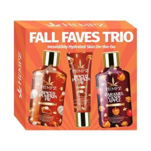 imageHempz Fall Faves Trio Lotion ampamp Lip Balm Set Limited Holiday Run Moisturizing and Nourishing Gift Pack Travel Size