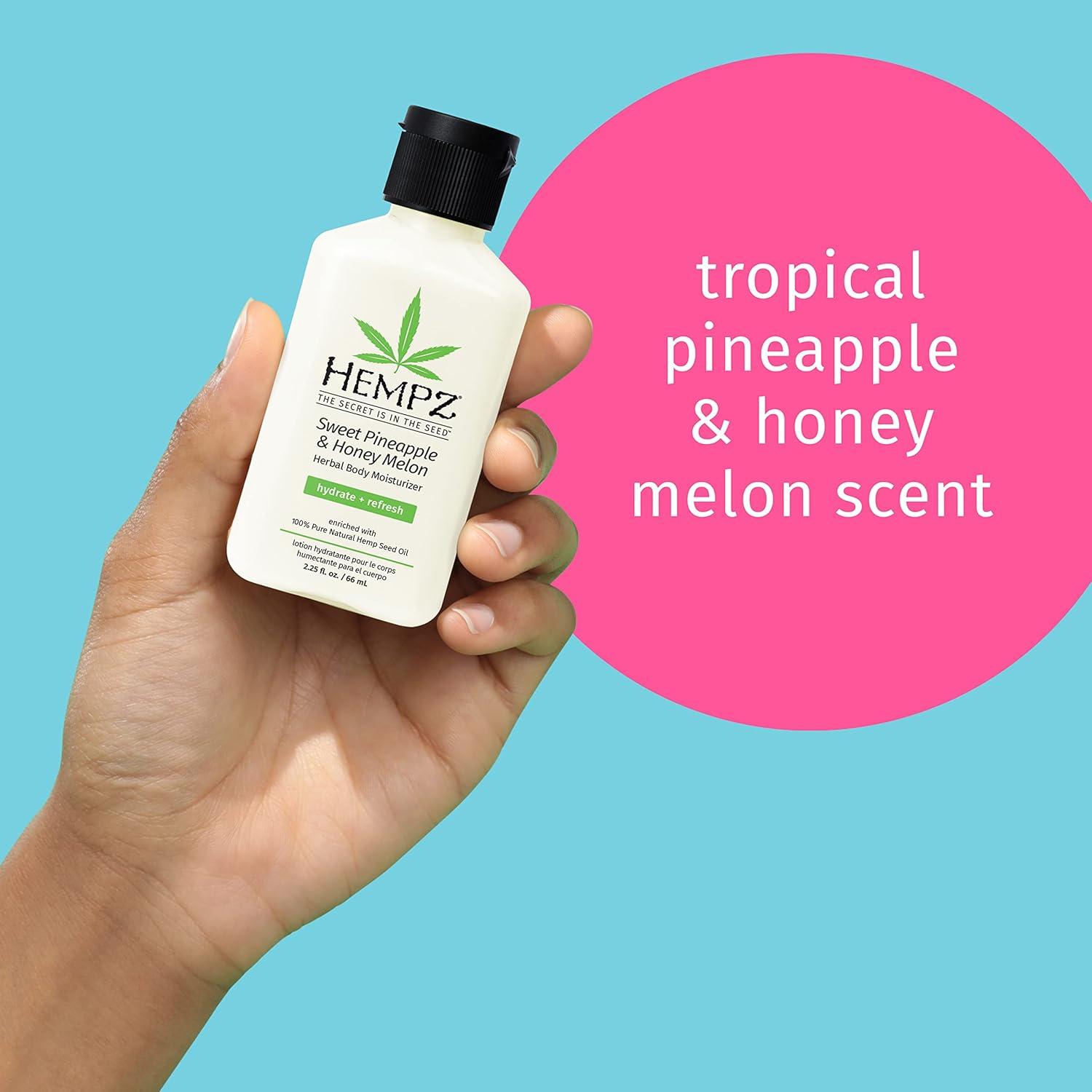 imageHempz Mini Whipped Vanilla ampamp Coconut Cream Body ampamp Hand Lotion 225 ozSweet Pineapple  Honey Melon