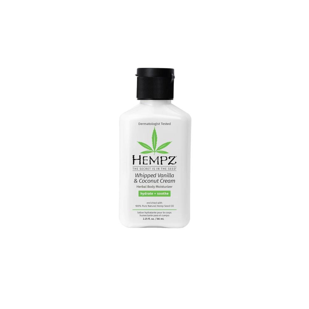 imageHempz Mini Whipped Vanilla ampamp Coconut Cream Body ampamp Hand Lotion 225 ozVanilla  Coconut Cream