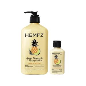 image:imageHempz Body Lotion  Sweet Pineapple and Honey Melon  Daily Moisturizing Cream  17oz  225 oz Bundle