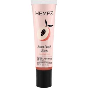 image:imageHempz Peach Tinted Lip Balm Hydrating Gloss for Dry Cracked Lips Juicy Peach Slices 44 floz
