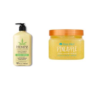 image:imageHempz 17oz Body Lotion amp Tree Hut 18oz Pineapple Sugar Scrub