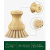 imageROYAL CRAFT WOOD Bamboo Dish Scrub Brush wHandle  Wooden Washing Dish Brush Scrubber for Kitchen  Filrm Bristles Brush with Handle for Sink Dishes ampamp Vegetables