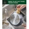 imageROYAL CRAFT WOOD Bamboo Dish Scrub Brush wHandle  Wooden Washing Dish Brush Scrubber for Kitchen  Filrm Bristles Brush with Handle for Sink Dishes ampamp Vegetables