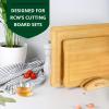 imageROYAL CRAFT WOOD Cutting Board Organizer  Cutting Board Stand and Holder for Countertop Space Optimization Cutting Board Rack that Holds up to 3 Cutting Boards to 06 Inches Thick