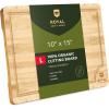 imageROYAL CRAFT WOOD Luxurious House Warming Gifts for New Home  Basket for FirstNew Home Owner Set with Cutting Board Towel Apron  Ideal Welcome and Housewarming Presents for HomeownersNatural