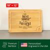 imageROYAL CRAFT WOOD Luxurious House Warming Gifts for New Home  Basket for FirstNew Home Owner Set with Cutting Board Towel Apron  Ideal Welcome and Housewarming Presents for HomeownersNatural