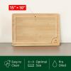 imageROYAL CRAFT WOOD Luxurious House Warming Gifts for New Home  Basket for FirstNew Home Owner Set with Cutting Board Towel Apron  Ideal Welcome and Housewarming Presents for HomeownersNatural
