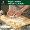 imageROYAL CRAFT WOOD Luxurious House Warming Gifts for New Home  Basket for FirstNew Home Owner Set with Cutting Board Towel Apron  Ideal Welcome and Housewarming Presents for HomeownersNatural