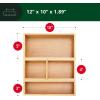 imageROYAL CRAFT WOOD Luxury Bamboo Jewelry Storage Chest  MultiUse Wooden Treasure Chest Set 5 Boxes for Jewelry and Home Organization3 Boxes