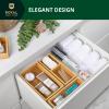 imageROYAL CRAFT WOOD Luxury Bamboo Jewelry Storage Chest  MultiUse Wooden Treasure Chest Set 5 Boxes for Jewelry and Home Organization3 Boxes