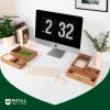 imageROYAL CRAFT WOOD Luxury Bamboo Jewelry Storage Chest  MultiUse Wooden Treasure Chest Set 5 Boxes for Jewelry and Home Organization5 Boxes Brown