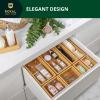 imageROYAL CRAFT WOOD Luxury Bamboo Jewelry Storage Chest  MultiUse Wooden Treasure Chest Set 5 Boxes for Jewelry and Home Organization8 Boxes