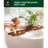 imageROYAL CRAFT WOOD Shower Caddy Shelf 2Pack  Adhesive NoDrill Rustproof Bathroom Organizer Large Capacity Shower Shelves for Home ampamp Bathroom DecorBrown Foldable