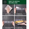 imageROYAL CRAFT WOOD Shower Caddy Shelf 2Pack  Adhesive NoDrill Rustproof Bathroom Organizer Large Capacity Shower Shelves for Home ampamp Bathroom DecorSilver Shower Caddy Shelf