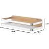 imageROYAL CRAFT WOOD Shower Caddy Shelf 2Pack  Adhesive NoDrill Rustproof Bathroom Organizer Large Capacity Shower Shelves for Home ampamp Bathroom DecorSilver Shower Caddy Shelf