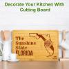 imageBamboo State Cutting Board for Kitchen  New York Cheese Board Charcuterie Platter ampamp Serving Tray 15quot x 10quotFlorida