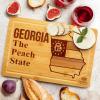 imageBamboo State Cutting Board for Kitchen  New York Cheese Board Charcuterie Platter ampamp Serving Tray 15quot x 10quotGeorgia