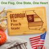 imageBamboo State Cutting Board for Kitchen  New York Cheese Board Charcuterie Platter ampamp Serving Tray 15quot x 10quotGeorgia