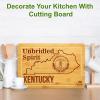 imageBamboo State Cutting Board for Kitchen  New York Cheese Board Charcuterie Platter ampamp Serving Tray 15quot x 10quotKentucky