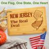 imageBamboo State Cutting Board for Kitchen  New York Cheese Board Charcuterie Platter ampamp Serving Tray 15quot x 10quotNew Jersey