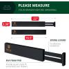 imageROYAL CRAFT WOOD Adjustable Bamboo Caddy Expandable Drawer Organization Separators For Kitchen Dresser Bedroom Bathroom and Office 4Pack Large up to 22 WhiteBlack