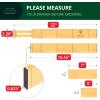 imageROYAL CRAFT WOOD Adjustable Bamboo Caddy Expandable Drawer Organization Separators For Kitchen Dresser Bedroom Bathroom and Office 4Pack Large up to 22 WhiteNatural with Inserts