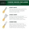 imageROYAL CRAFT WOOD Bamboo Charcuterie Boards  Cheese Board Set with 2 Sauce Bowls 4 Knives  Unique Charcuterie Board ampamp Serving Tray  House Warming Gifts New Home GiftsRound NonExpandable
