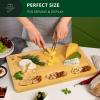 imageROYAL CRAFT WOOD Bamboo Charcuterie Boards  Cheese Board Set with 2 Sauce Bowls 4 Knives  Unique Charcuterie Board ampamp Serving Tray  House Warming Gifts New Home GiftsRectangular 18 x 12