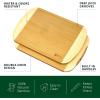 imageROYAL CRAFT WOOD Bamboo Cutting Boards for Kitchen Wood Chopping Boards with Juice Groove Wooden Cutting Board for Vegetables Fruit and Cheese Charcuterie Serving Tray XL 18quot x 12quotTwoTone Bamboo