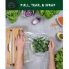imageROYAL CRAFT WOOD Bamboo Kitchen Foil and Plastic Wrap Organizer for Drawer with Cutter 2SlotsWrap Organizer  2slots