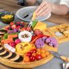 imageROYAL CRAFT WOOD Charcuterie and Cheese Board  Large Bamboo Cheese Board  Serving Tray Platter  House Warming Gifts New Home Gifts for Dad Fathers Day Dad Gifts from Daughter Son Wife  155quotx10quotRound NonExpandable