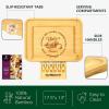 imageROYAL CRAFT WOOD Charcuterie and Cheese Board  Large Bamboo Cheese Board  Serving Tray Platter  House Warming Gifts New Home Gifts for Dad Fathers Day Dad Gifts from Daughter Son Wife  155quotx10quotWithout Side Trays