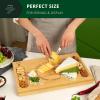 imageROYAL CRAFT WOOD Charcuterie and Cheese Board  Large Bamboo Cheese Board  Serving Tray Platter  House Warming Gifts New Home Gifts for Dad Fathers Day Dad Gifts from Daughter Son Wife  155quotx10quotWithout Bowls